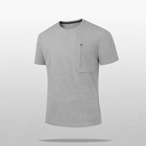 เสื้อยืดลายเรียบสำหรับผู้ชาย แฟชั่นสตรีทแวร์ใหม่ พร้อมโลโก้และขนาดที่กำหนดเองได้ ขายดี เสื้อยืดแฟชั่นผู้ชายสุดฮิต - Product Image 4