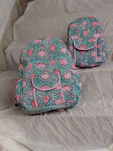 Luxury Summer Christmas New Arrival Lightweight <b>Mini</b> <b>Backpack</b> Trending Block Printed College Teen Set of three - Product Image 2