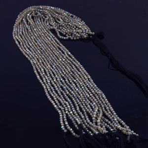 Perles de pierres précieuses de fabrication de bijoux en pierre naturelle de haute qualité, facettées, rondes, noires, PIRDOT, 4 mm/6 mm, certifiées par un tiers, ANAM - Product Image 3