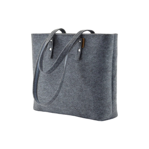 กระเป๋าผ้าสักหลาดสำหรับผู้หญิงกระเป๋าโท้ทพร้อมที่จับสำหรับนักเรียนโลโก้ออกแบบได้ตามต้องการจากเวียดนามราคาถูก - Product Image 1