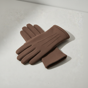 ถุงมือผ้าฝ้ายสีน้ำตาลสำหรับใช้ในพิธีพาเหรดถุงมือสีน้ำตาลที่น่าเชื่อถือ - Product Image 4