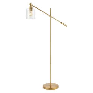 Lampadaire contemporain à abat-jour en arc avec base lourde pour lecture à côté du canapé et éclairage d'ambiance - Product Image 5