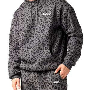 Sweat-shirt à capuche personnalisé imprimé panthère 2026 – Qualité supérieure, molleton de coton épais, coupe oversize, épaules tombantes, décontracté - Product Image 5