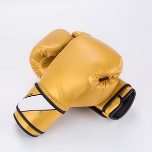 Gants de boxe haut de gamme en cuir doré, mitaines d'entraînement professionnelles pour arts martiaux, sparring, frappe, boxe thaïlandaise - Product Image 6