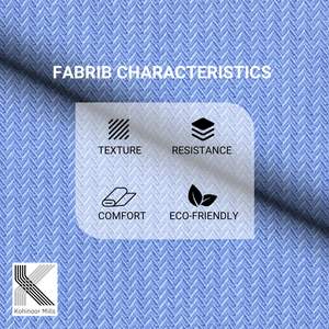 Tissu de chemise en twill mélangé extensible dans les quatre sens, anti-boulochage, pour costumes et chemises texturées femme printemps/automne - Product Image 3