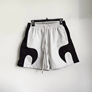 Men’s Panelled Windbreaker Tracksuit Set Black <b>White</b> Y2K Streetwear <b>Jacket</b> and Pants Lightweight Sportswear Outfit - Product Image 3