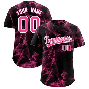 Men's Custom Baseball Shirt Sleeved Digital Printed Embroidered Logo Baseball Uniform Comfortable Sports Baseball Jerseys - Product Image 1
