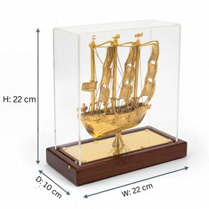 Maqueta de Barco Titanic de Latón en Tendencia, con Caja de Acrílico, Diseño Tradicional Hecho a Mano, Duradera, Ecológica, de 9 Pulgadas, para Decoración del Hogar y Regalos - Product Image 2