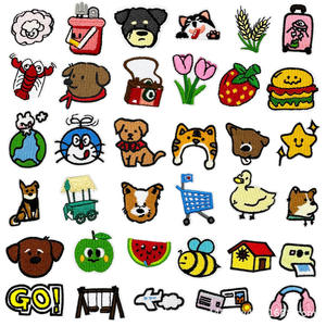 Fashion Custom Embroidery Patch Assorted Cotton Applique <b>Iron</b> <b>On</b> Badges for Jackets Hats Bags Backpacks Clothing DIY Crafts - Product Image 1