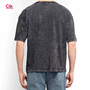 เสื้อยืดผู้ชายทรงโอเวอร์ไซส์สีเทา CARE MASTER ลายพิมพ์รูปภาพสีขาว คอกลม แขนสั้น สไตล์สตรีท ผ้าคอตตอนเจอร์ซีย์ ทรงพอดีตัว - Product Image 3