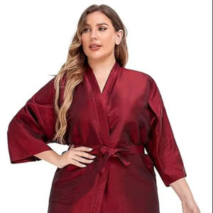 Robes de salon pour clients, capes, smocks, style kimono, polyester écologique - Product Image 1