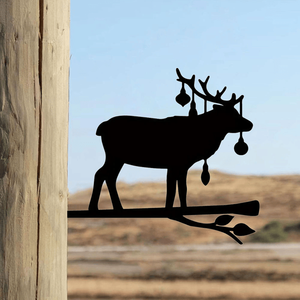 CIFbuy Scultura in Ferro a Forma di Alce, Decorazione per Giardino e Patio, TikTok per Servizio di Ritiro Temu - Product Image 3