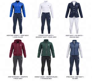 Ropa de Equitación Personalizada para Jóvenes y Niños |   Azul Marino Seis Variaciones de Color |   Fabricante OEM ODM |   Ciudad Deportiva X | - Product Image 5
