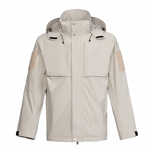 Chaqueta Cortavientos de Invierno para Hombre con Cremallera y Bolsillos, Impermeable y Resistente al Viento, Color Personalizable - Product Image 3