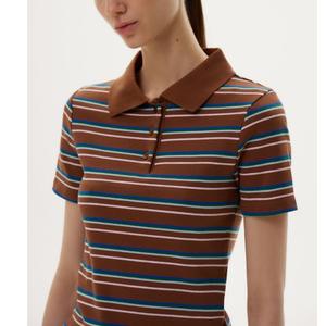 Nueva Llegada, Camisetas Polo de Manga Corta para Mujer, 100% Algodón, Cuello Camisero con Botones, Camiseta Polo de Golf para Mujer, de BD - Product Image 4