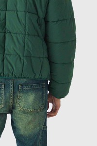 Chaquetas Acolchadas Personalizadas de Alta Calidad, Chaqueta Acolchada de Doble Cara para Invierno, Chaqueta Acolchada Brillante Personalizada para Hombre con Capucha Desmontable - Product Image 5