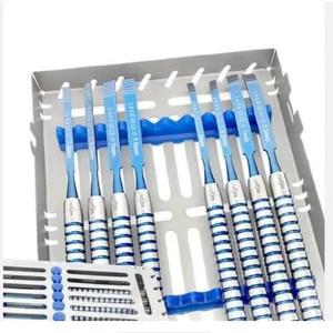 Ensemble de 8 ciseaux dentaires Jamso Industries, instruments de chirurgie implantaire dentaire - Product Image 3