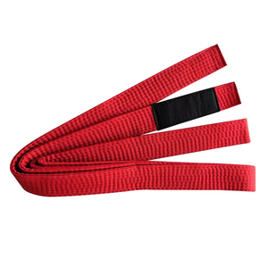 Cinturón de BJJ Blanco y Negro de Algodón, Calidad Premium, para Artes Marciales, Judo, Boxeo, Cintura Alta, Transpirable, Ecológico, Hecho a Medida - Product Image 1