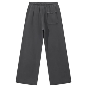 Men Women Jogger Pants <b>Elastic</b> Waist Drawstring Straight Leg Loose Casual Streetwear Custom Logo OEM ODM - Product Image 2