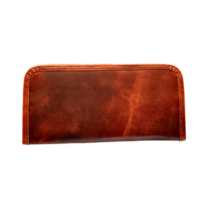 Cartera plegable de cuero genuino para mujer con protección RFID, monedero hecho a mano, ranuras para tarjetas, bolsillo con cremallera, soporte para teléfono, moneda informal - Product Image 1