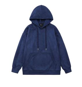 เสื้อฮู้ดโอเวอร์ไซส์ผู้ชาย สีพื้น ผ้าฝ้ายเฟรนช์เทอร์รี่ สวมใส่สบาย มีกระเป๋า เหมาะสำหรับใส่ในฤดูใบไม้ร่วง - Product Image 6
