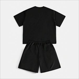 Conjunto de Camiseta y Pantalones Cortos de Algodón 100% Pesado para Streetwear, Venta al Por Mayor, Impresión Personalizada de Alta Calidad, Fabricante y Proveedor - Product Image 6