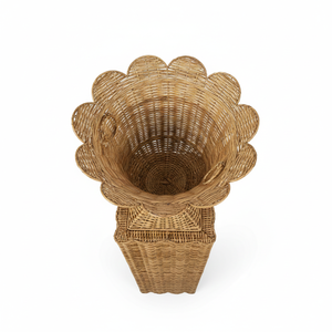 แจกันไม้ไผ่หวายตกแต่งบ้าน ทำมือ เป็นมิตรกับสิ่งแวดล้อม ของตกแต่งบ้านธรรมชาติ สำหรับห้องนั่งเล่น ชั้นวางของ และของตกแต่งกลางโต๊ะ - Product Image 4