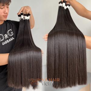 ผมต่อแบบเรมี่ผมต่อแบบชาวเวียดนามช่อผม100% หนา - Product Image 6