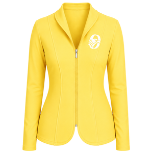 Yellow Equestrian <b>Jacket</b> for <b>Women</b> Tailored Riding Blazer Elegant Horse Riding Competition Coat Custom Wholesale Fashion Apparel - Product Image 1