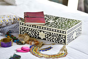 Natural Handmade Bone Inlay Decorative <b>Jewelry</b> <b>Storage</b> Box for Home Decorative Customized Size and Piece - Product Image 4