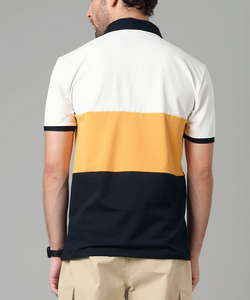 เสื้อโปโลผู้ชายผ้าฝ้าย 100% แบบถัก สั่งทำโลโก้ OEM ขายส่ง คุณภาพสูง ระบายอากาศได้ดี เสื้อกอล์ฟลำลอง ตัดต่อสี - Product Image 2