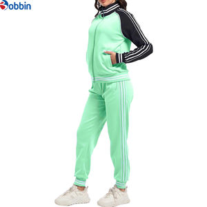Conjunto Deportivo de Invierno Personalizado con Logotipo para Mujer, Conjunto de Chándal para Mujer, Conjuntos Deportivos para Gimnasio, Conjunto de 2 Piezas con Rayas - Product Image 4