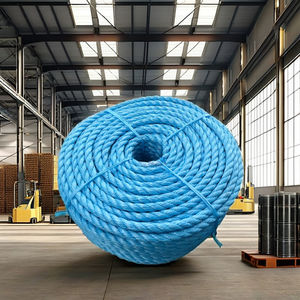 Cordes robustes en polypropylène (PP) Danline bleues 6mm/8mm/10mm/14mm en bobines de film fendu avec emballage sur bobines en plastique - Product Image 1