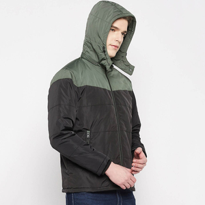 OEM Mens Windproof Hooded <b>Padded</b> Down Jacket Lightweight Packable Winter Puffer Coat Custom Logo Wholesale - Product Image 3