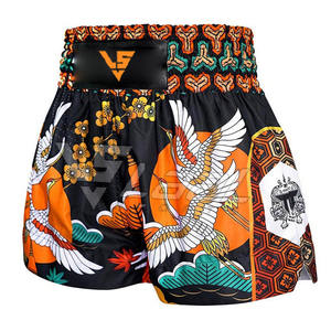 Shorts de Muay Thai de Color en Contraste Hechos en Pakistán a Precio Económico, Shorts de Muay Thai de Alta Calidad y Cómodos para Hombre - Product Image 2