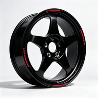 Velg Roda Tempa Regamaster EVO Style 4x100 5x114.3 15-18 Inch untuk Desmond Honda Civic Mazda Miata Toyota Corolla Nissan Silvia