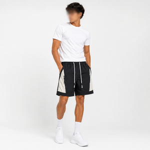 Pantalones Cortos Deportivos Cortavientos para Hombre, Diseño Ligero con Franja de Seguridad, Material de Nailon, Cierre con Cordón, Cremalleras, Servicio OEM - Product Image 1