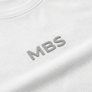 Camiseta MBS_Kinetic_Tech-Box_Tee para Hombre, Blanca, Manga Corta, Cuello Redondo, Corte Holgado, Lavado Enzimático, 100% Algodón, Estilo Casual Vintage - Product Image 4