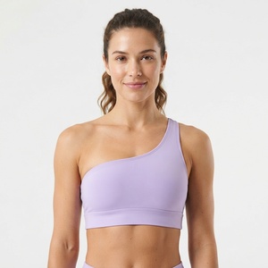 Top Deportivo Personalizado al por Mayor, de un Solo Hombro, Acanalado, para Gimnasio, Entrenamiento, Fitness, Ropa Deportiva - Product Image 3
