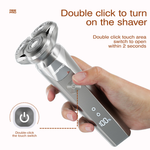 <span class=keywords><strong>Rasoir</strong></span> électrique à induction tactile intelligent avec tête magnétique, <span class=keywords><strong>rasoir</strong></span> rotatif rechargeable pour hommes, voyage d'affaires - Product Image 3