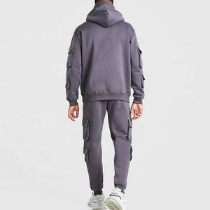 Custom New Arrival Tracksuit Jogger <b>Set</b> Without Zip Up Plain High Quality Manufacturing - Product Image 2