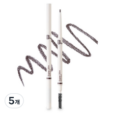 VanillaCo Super sottile penna sopracciglia da 0.08g 01 Cool Grey Set 5 pezzi esaltatori sopracciglia