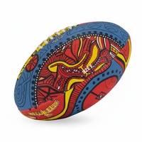 Ballon de football MIni caoutchouté Ballon AFL de marque personnalisée/Ballon de football AFL promotionnel 15cms/mini ballon de football avec logo personnalisé