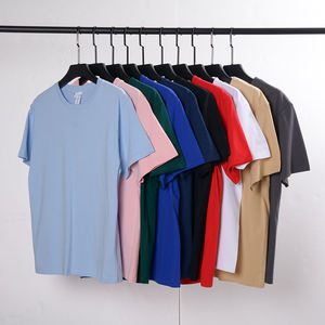 Camiseta de Manga Corta para Hombre, Cuello Redondo, Color Sólido, Corte Regular, 100% Algodón Jersey, Estilo Casual - Product Image 2