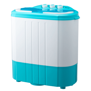 Lavatrice Mini a Doppia Vasca XPB40 1219S, Capacità 5.5 libbre (8.8 libbre, 6.6 libbre), 110V 370W, Semi-Automatica a Caricamento dall'Alto, in Plastica Blu - Product Image 1