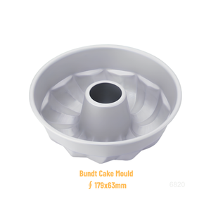 ATLAS STAR 7" Aluminum Round Cake Pan /Pound Cake <b>Mold</b> with PTFE Coating Food Safe & Reusable - Product Image 2