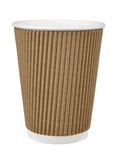 6-12 oz Biodegradable Ripple wall disposable paper cup with Custom Logo for <b>Hot</b> & Cold Beverages - Product Image 2
