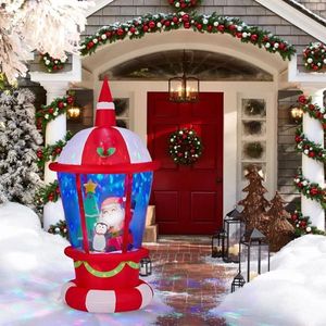 Decorazione Natalizia Gonfiabile in PVC da 2,2 Metri con Luci, Divertente Babbo Natale, Pinguino e Faro, Decorazioni da Giardino - Product Image 2