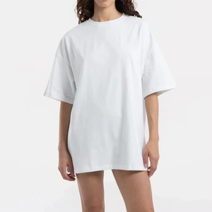 T-shirt d'été pour femme en cachemire à prix réduit, coupe ample oversize, manches courtes, col rond, épaules tombantes, séchage rapide, respirant, en jersey - Product Image 4