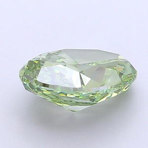 Diamant de laboratoire CVD ovale de 3,06 carats, vert vif fantaisie modifié, clarté VVS1, polissage excellent, pierre précieuse non montée pour bijoux - Product Image 3